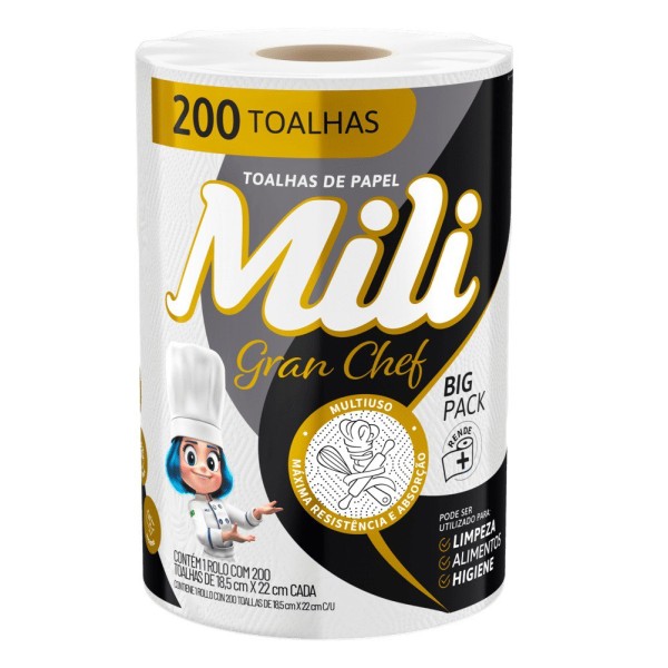 TOALHA PAPEL MILI GRAN CHEF 1273  (12) 1 X 1RL