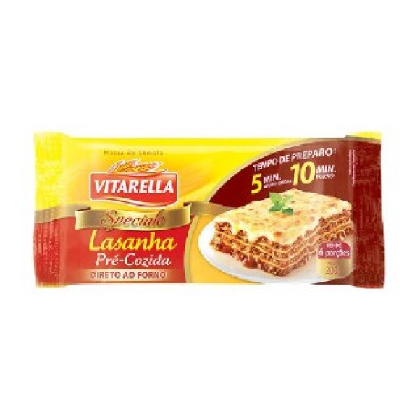 MACARRAO VITARELLA 200G LASANHA P COZIDA