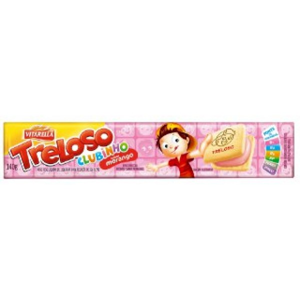 BISCOITO VITARELLA 130G CLUBINHO MORANGO 