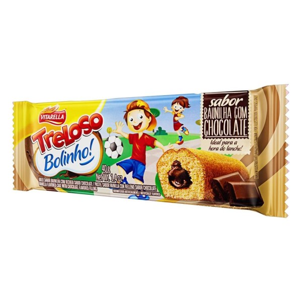 BOLINHO VITARELLA TRELOSO 40G BAUN CHOCO