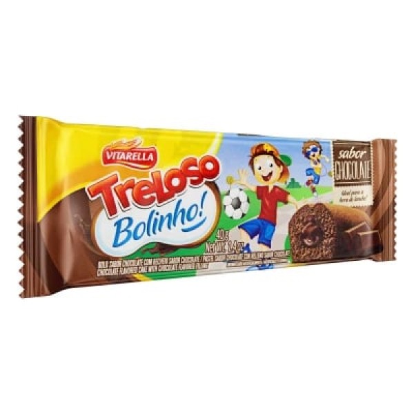 BOLINHO VITARELLA TRELOSO 40G CHOCOLATE (12) 1 X 40G