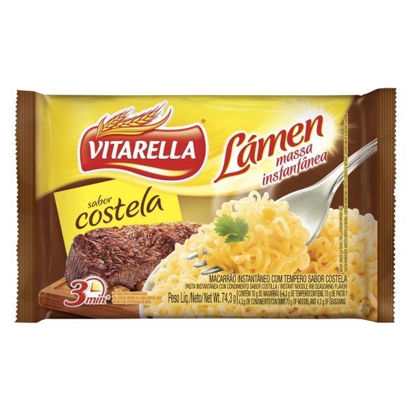 MACARRAO INST VITARELLA 74,3G COSTELA