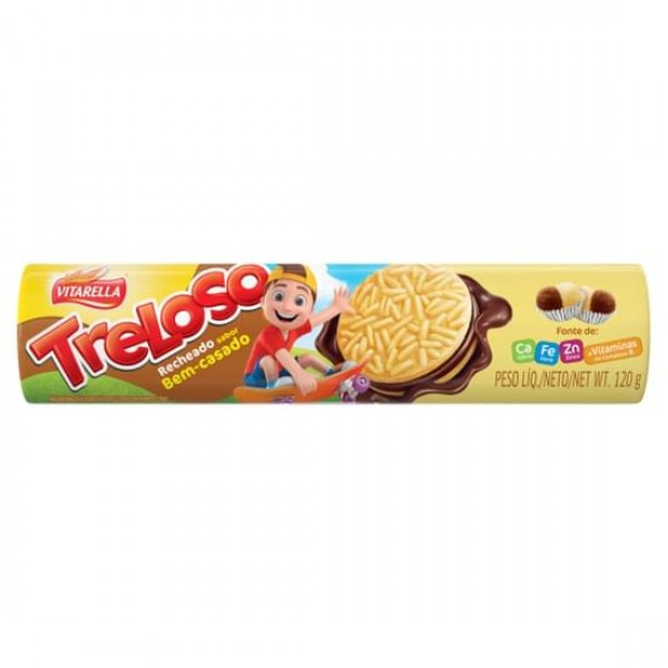 BISCOITO VITARELLA TRELOSO 120G  BEM CASADO