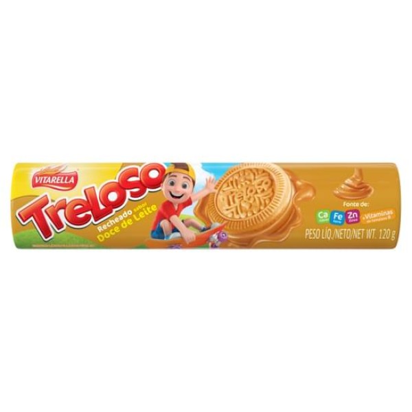 BISCOITO VITARELLA TRELOSO 120G DOCE LEITE 