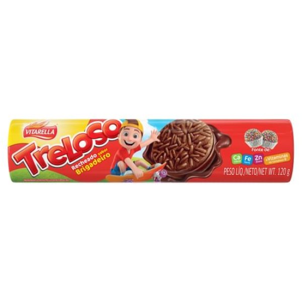 BISCOITO VITARELLA TRELOSO 120G BRIGADEIRO 