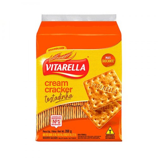 BISCOITO VITARELLA C CRACKER TOSTADINHA 350G 