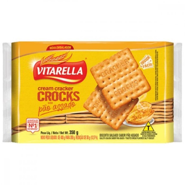 BISCOITO VITARELLA 350G CC CROCKS PAO ASSAD