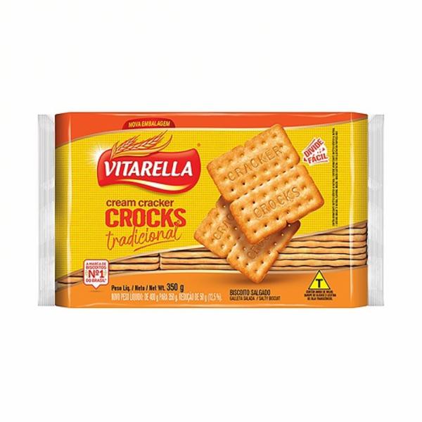 BISCOITO VITARELLA 350G CC CROCKS TRADIC 