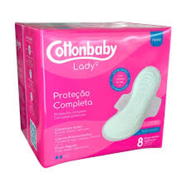 ABSORVENTE  COTTONBABY LADY  8UN SUAVE C ABAS 