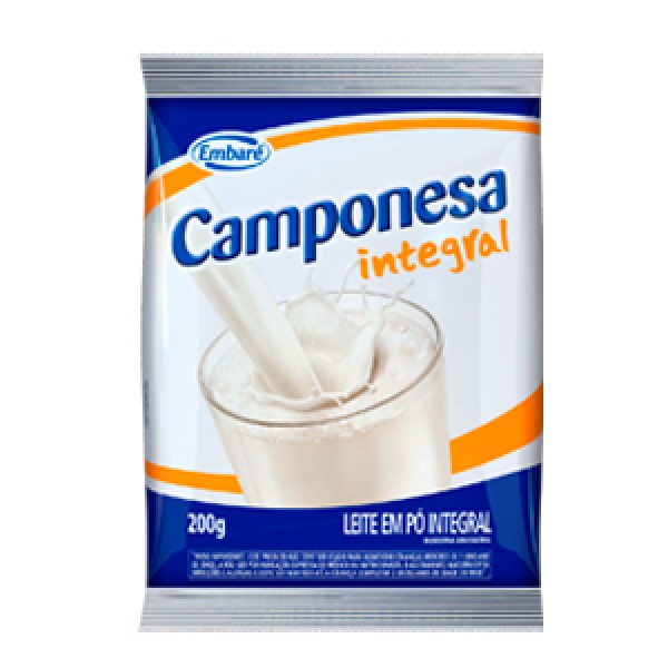 LEITE PO CAMPONESA 200G INTEGRAL (50) 1 X 200G