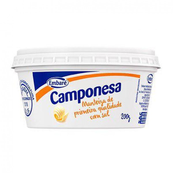 MANTEIGA CAMPONESA 200G C SAL(12) 1 X 200G