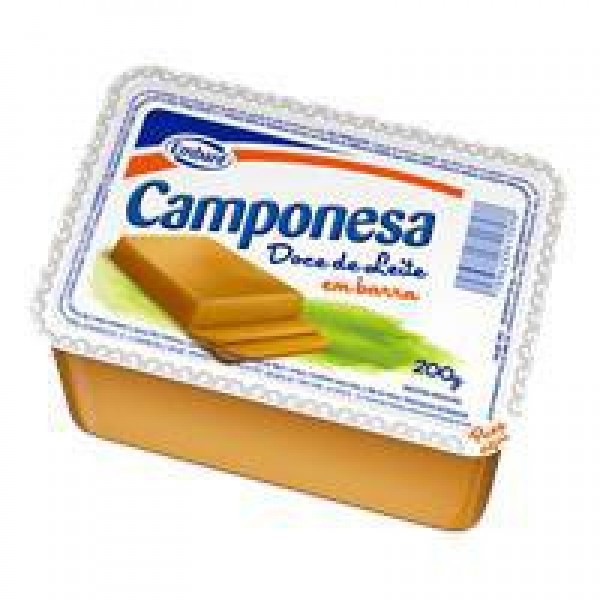 DOCE CAMPONESA 200G DOCE DE LEITE BARRA(20) 1 X 200G