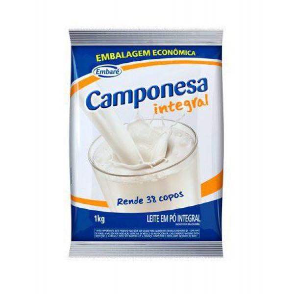 LEITE PO CAMPONESA 1KG INTEGRAL (10) 1 X 1KG