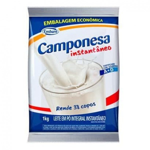 LEITE PO CAMPONESA 1KG INSTANTANEO (10) 1 X 1KG