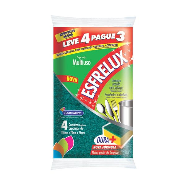 ESPONJA ESFRELUX MULTI-USO LEV4PAG3 1 X 4UN