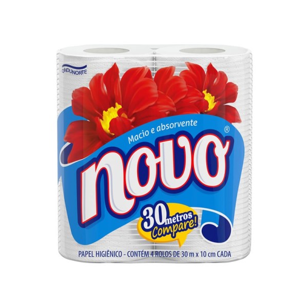PAPEL HIG NOVO 4RL 30MT (16) 1 X 4UN