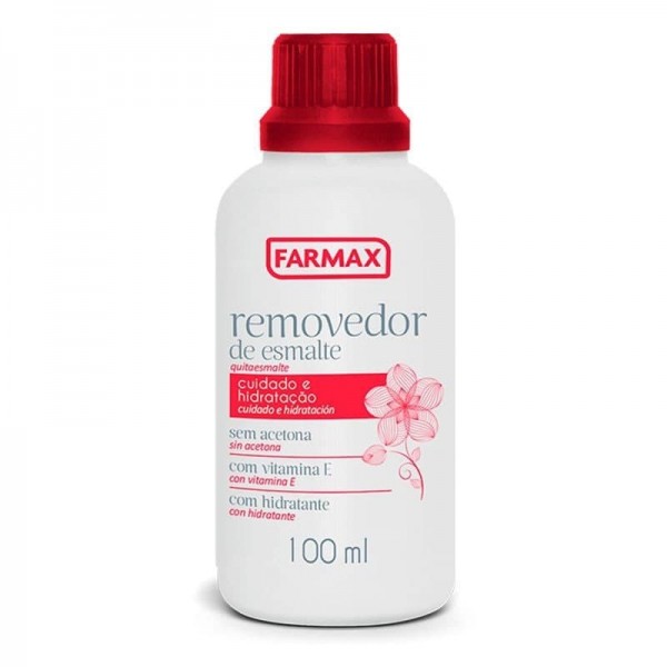 REMOVEDOR ESMALTE FARMAX 100ML S ACETONA 1 X 100ML