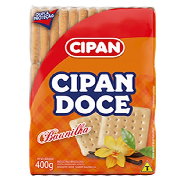 BISCOITO VITAMASSA CIPAN DOCE 400G BAUNILHA 