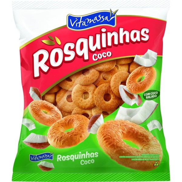 BISCOITO VITAMASSA ROSQUINHA 350G COCO 