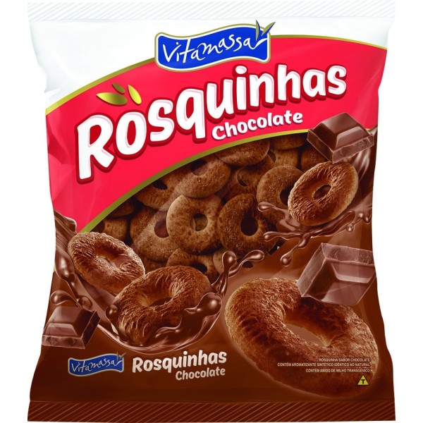 BISCOITO VITAMASSA ROSQUINHA 350G CHOCO 