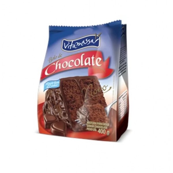 MISTURA BOLO VITAMASSA 400G CHOCOLATE