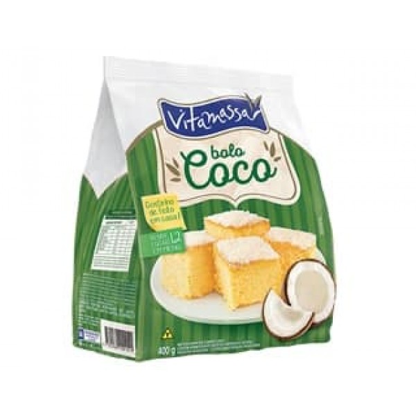 MISTURA BOLO VITAMASSA 400G COCO(12) 1 X 400G