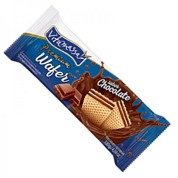 BISCOITO VITAMASSA WAFER 80G CHOCOLATE