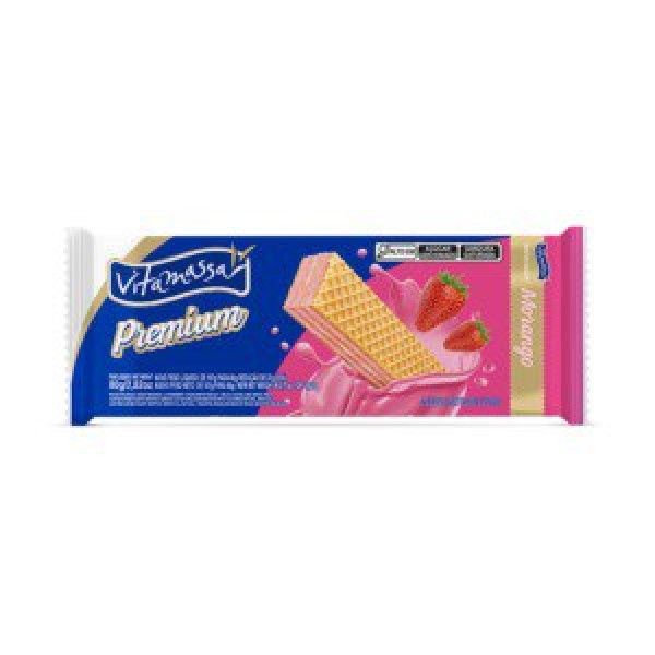 BISCOITO VITAMASSA WAFER 26G MORANGO 