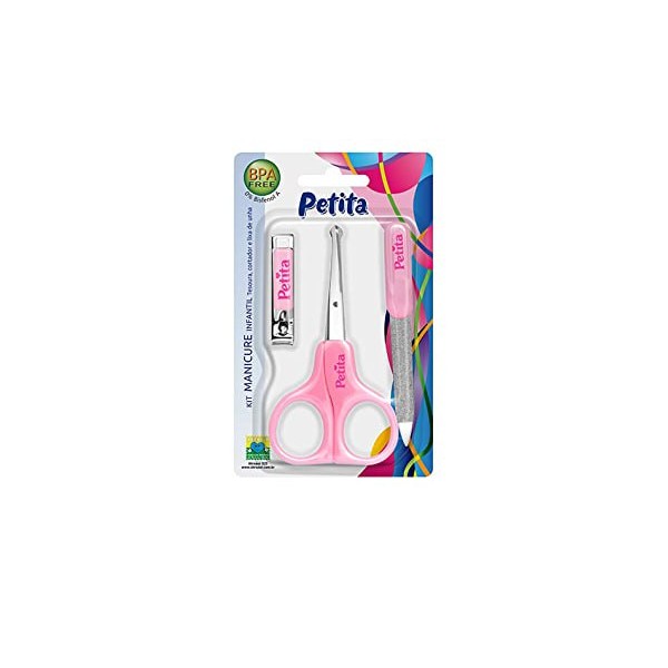 KIT MANICURE PETITA INFANTIL C 3 ITENS RS REF 1120  1 X 3UN