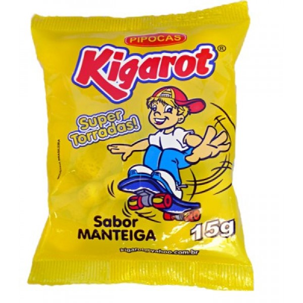 PIPOCA KIGAROT 15G METALIZADA AMARELA C 20UN (10) 1 X 15G