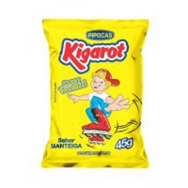 PIPOCA KIGAROT 45G AMARELO C 10UN (10) 1 X 450G