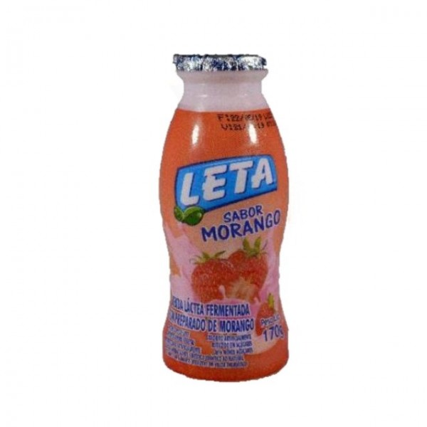 LETA B LACTEA 170G MORANGO GARRAFA 1 X 170ML