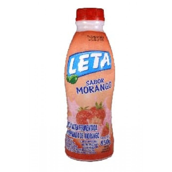 LETA B LACTEA 850G MORANGO GARRAFA 1 X 850ML