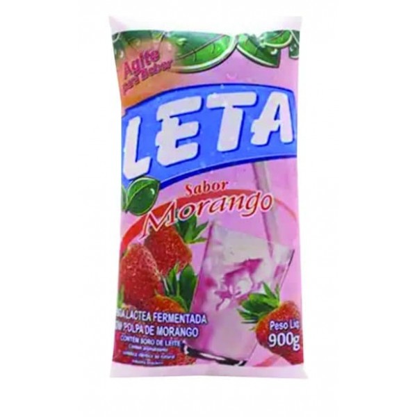 LETA B LACTEA 900G MORANGO SACHET 1 X 900ML