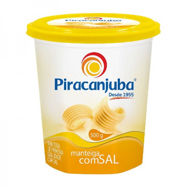 MANTEIGA PIRACANJUBA 500G C SAL(20) 1 X 500G