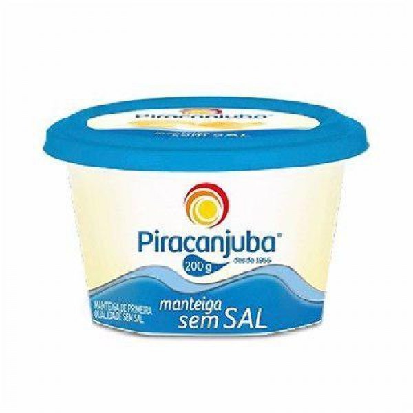 MANTEIGA PIRACANJUBA 200G S SAL(40) 1 X 200G