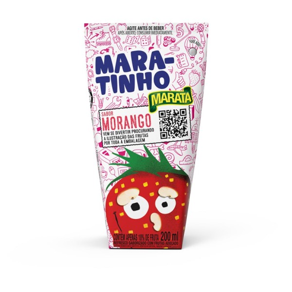 BEBIDA MISTA SU-KINHO MARATA TP 200ML MORANGO (12) 1 X 200ML