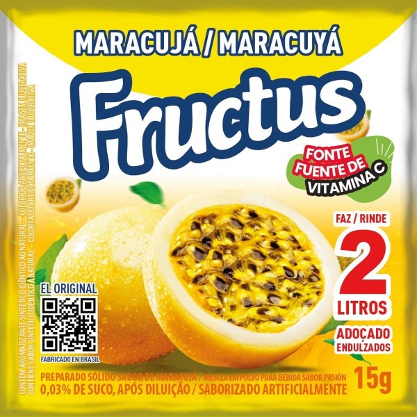 REFRESCO FRUCTUS 15G MARACUJA(15) 1 X 15G