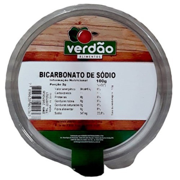 VERDAO BICARBONATO 100G POTE 