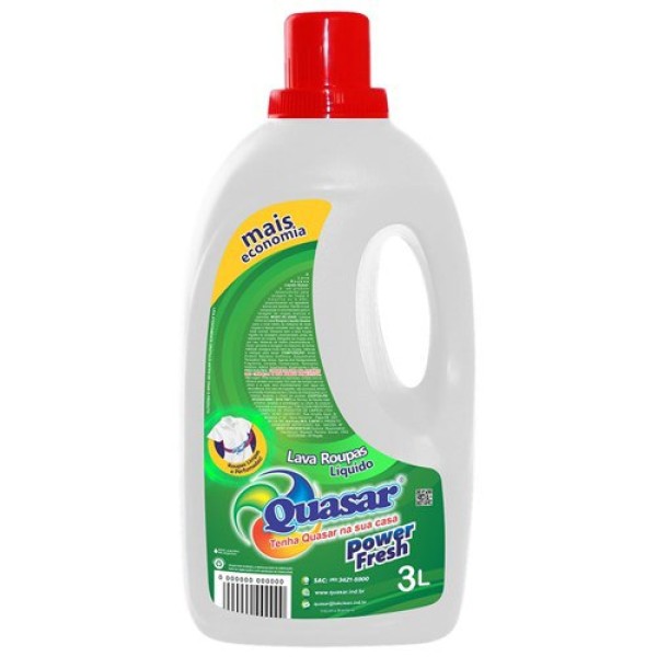 LAVA ROUPAS QUASAR 3LT POWER FRESH (4) 1 X 3LT