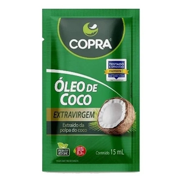 OLEO DE COCO COPRA 15ML EXTRA VIRGEM SACH(40) 1 X 15ML