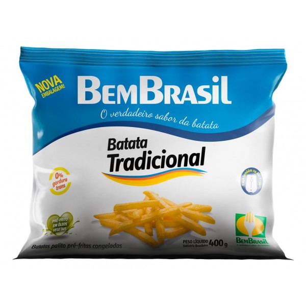BATATA PALITO B BRASIL CONG 400G 1 X 400G