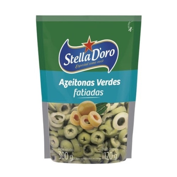 AZEITONA STELLA DORO 120G VERDE FATIADA (24) 1 X 120G