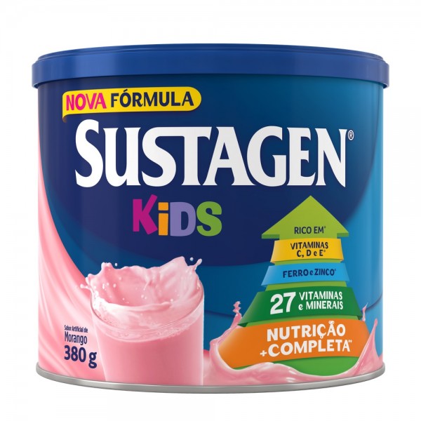 SUSTAGEM KIDS 380G MORANGO LATA 1 X 380G