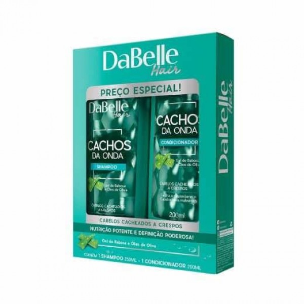 SHAMPOO COND DUTY DABELLE 2UN 450ML CACHOS ONDA 