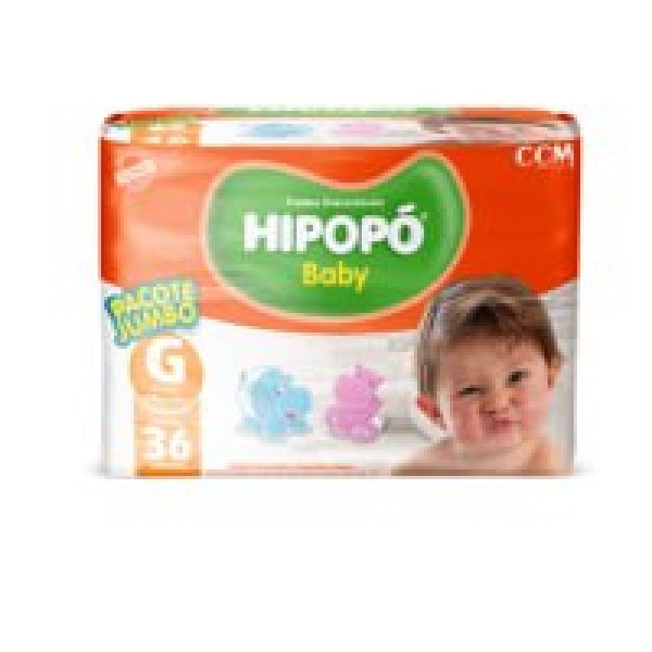 FRALDA HIPOPO BABY JUMBO G 36UN  