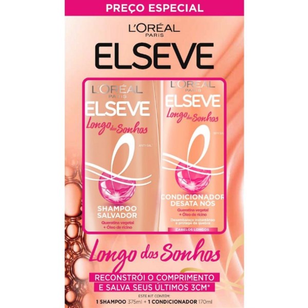 SHAMPOO COND ELSEVE 2UN 545ML LONGOS SONHOS