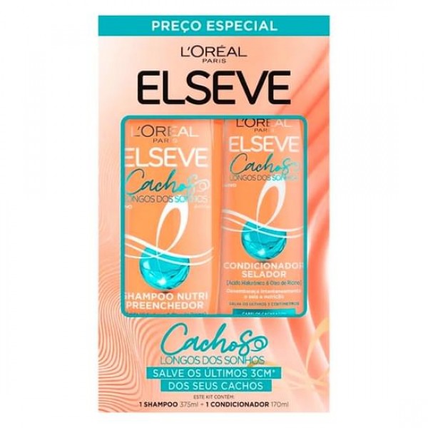 SHAMPOO COND ELSEVE 2UN 545ML CACHOS DOS SONHOS