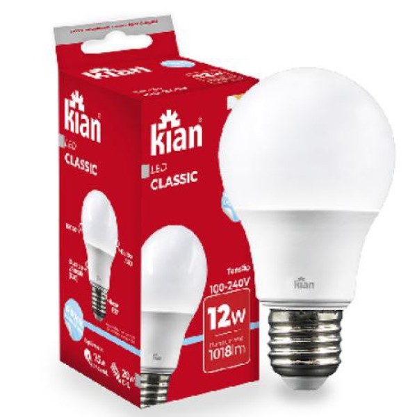 LAMPADA KIAN LED 12W BIVOLT 6.5K (10) 1 X 1UN