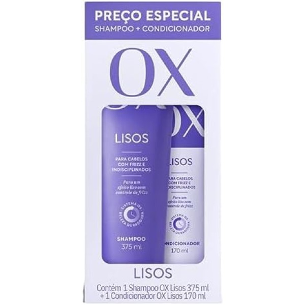 SHAMPOO COND OX 2UN 545ML LISO